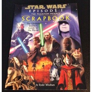 STAR WARS EPISODE I PHANTOM MENACE SCRAPBOOK Vintage Collectible 1999